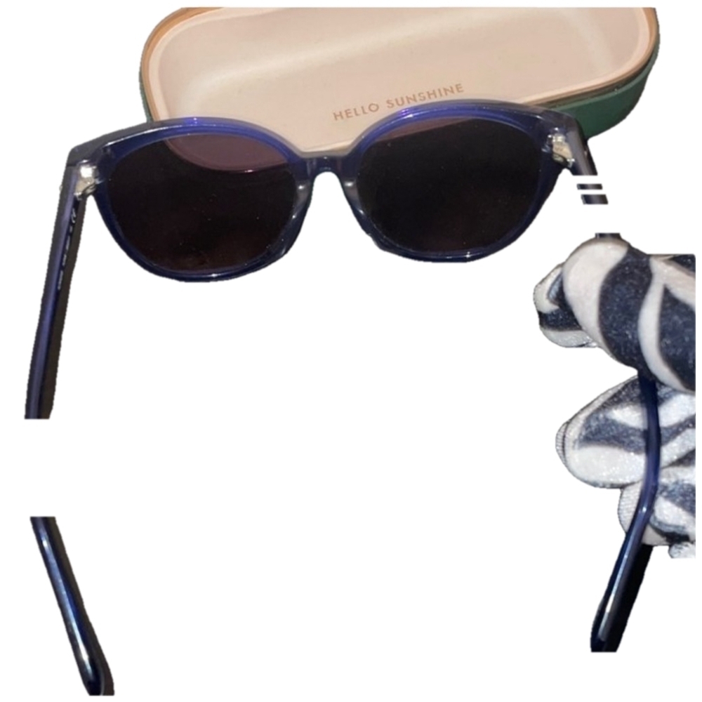 Kate Spade Alina Translucent Blue Women's Sunglasses w. Case NWOT - Picture 5 of 7